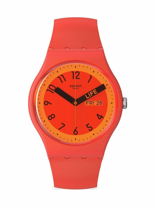 Swatch Proudly Ανδρικό Ρολόι 41mm Μπαταρίας με ...