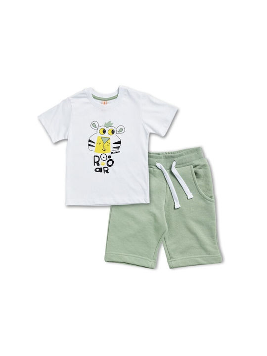 Reflex Kids Set with Shorts Summer 2pcs White