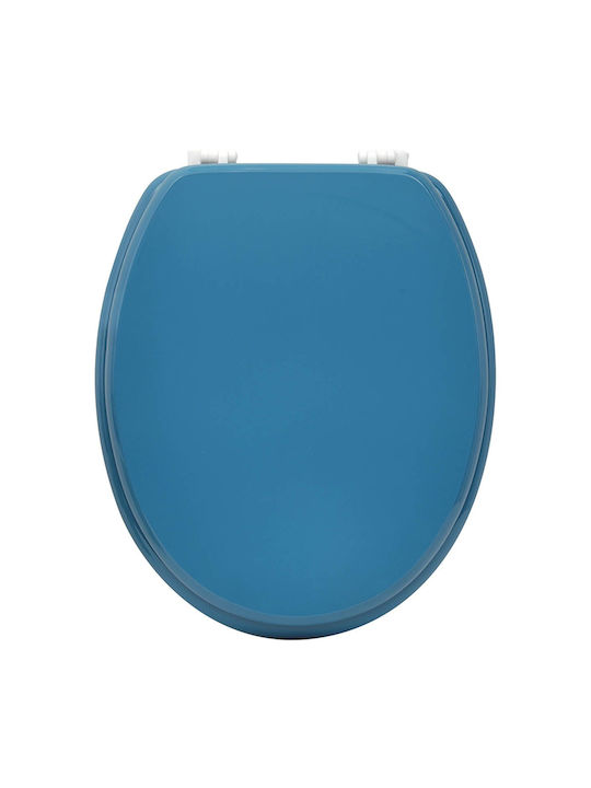 Eurocasa Plastic Soft Close Toilet Seat Blue 45.5cm