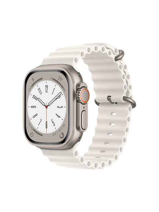 Techsuit Watchband W038 Armband Silikon Weiß (A...