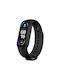 Techsuit Watchband W013 Λουράκι Σιλικόνης με Pin Μαύρο (Mi Smart Band 5/Mi Smart Band 6)