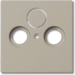 Abb Basic 55 TV-Antenna Front Plate Socket in G...