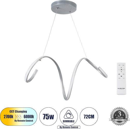 GloboStar Spirale LED Κρεμαστό Φωτιστικό 25x30εκ. GloboStar Spirale LED Κρεμαστό Φωτιστικό 25x30εκ.