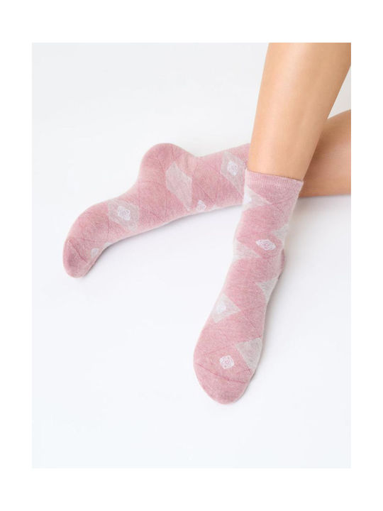 SISI Women's socks BRITISH #1747 Pink