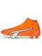 Puma Ultra Match+ FG/AG Ψηλά Ποδοσφαιρικά Παπούτσια με Τάπες Ultra Orange / Puma White / Blue Glimmer