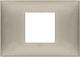 Vimar Horizontal Switch Frame 1-Slot Silver 09672.23