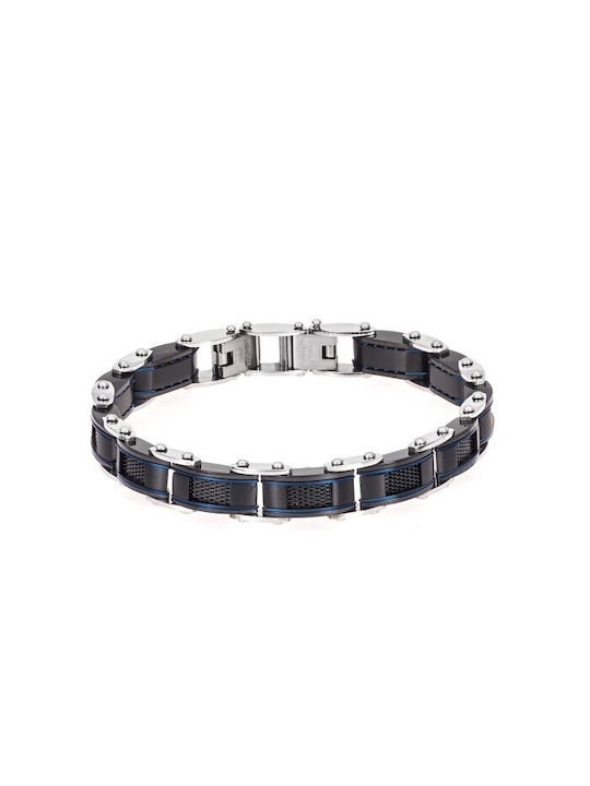 Senza Herren Armband Double Face aus Stahl