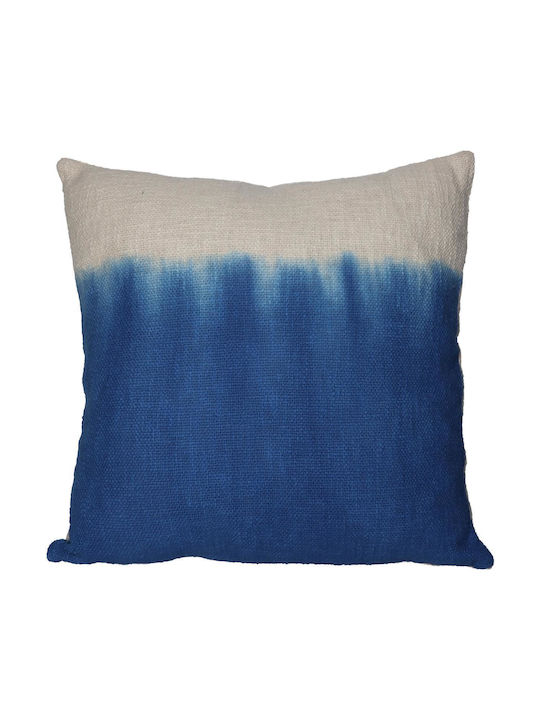 ArteLibre Sofa Cushion from 100% Cotton Blue 45x45cm.