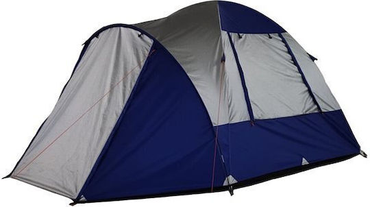 Hupa Astra 4P Summer Camping Tent Tunnel Blue with Double Cloth for 4 People 220x250x170cm