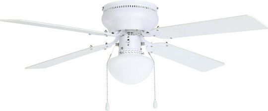 Eglo Cagliari Ανεμιστήρας Οροφής 106.6cm με Φως Λευκός