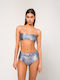 Britney Bikini-Set Brasil Hohe Taille Graues