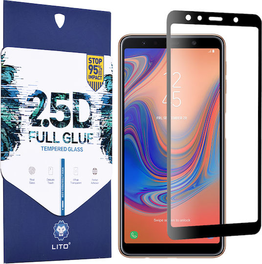 Lito 2.5D 0.33mm Full Glue Full Face Tempered Glass Galaxy A7 2018