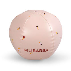 Filibabba Cool Summer Надуваема топка за плаж в Розов цвят 40 см.