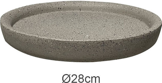 Marhome Plate Pot Plastic Beige 28x28cm 06-23225-4