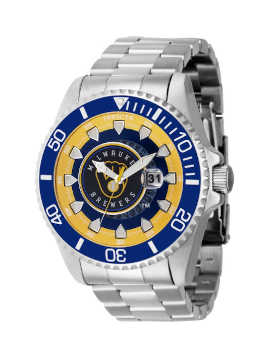 Invicta Battery Watch with Metal Bracelet Silver 43469 Skroutz.cy