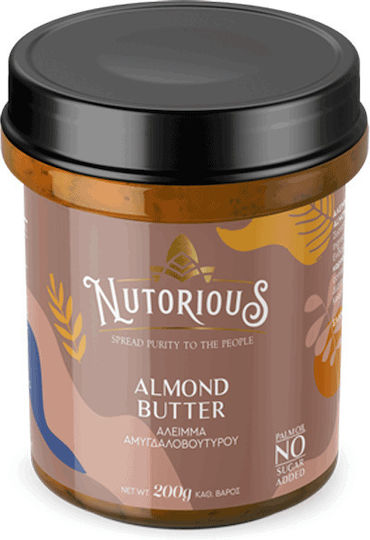 Nutorious Αμυγδαλοβούτυρο με Μαύρη Σοκολάτα 200gr