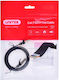 Unitek Flat U/UTP Cat.7 10Gbps Network Cable Ethernet 1m Black