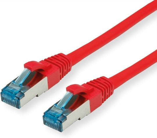 Value S/FTP Cat.6a (Gigabit) Καλώδιο Δικτύου Ethernet 0.5m Κόκκινο