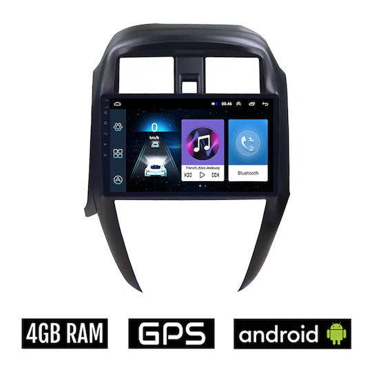 Car Audio System for Nissan Sunny / Almera 2015-2016 (Bluetooth/USB/AUX/WiFi/GPS/Apple-Carplay/Android-Auto) with Touch Screen 10"