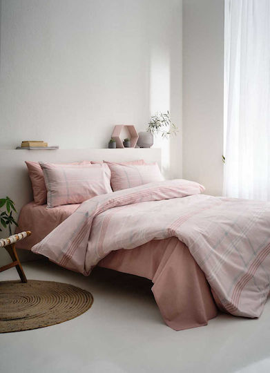 Vesta Home Valeria 2 Cuvertură Extra-dublu Bumbac Roz 230x260cm