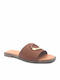 Flache Sandalen für Damen Camel