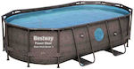 Bestway Vista Series II Rattan Pool with Metallic Frame 488x305x107cm