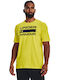 Under Armour Team Issue Wordmark Herren Sport T-Shirt Kurzarm Gelb