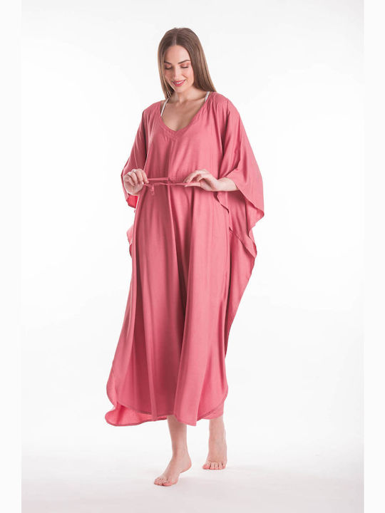 KAFTAN EINFARBIG VISKOSE MIT VERSTELLER