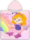 Zanna Toys Kinder Strandponcho Rosa 120 x 60cm.