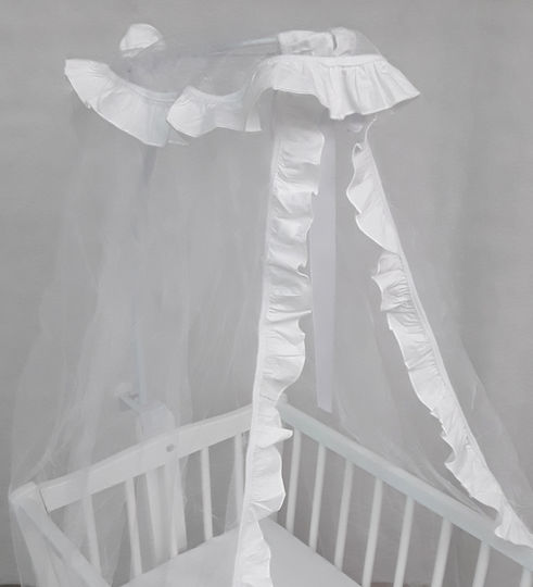Beboulino Mosquito Net Cradle Tulle 708-1300-0011 White 250x100x1000cm