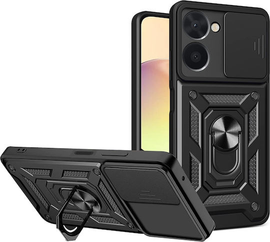 Bodycell Armor Slide Back Cover Πλαστικό Μαύρο (Realme 10)