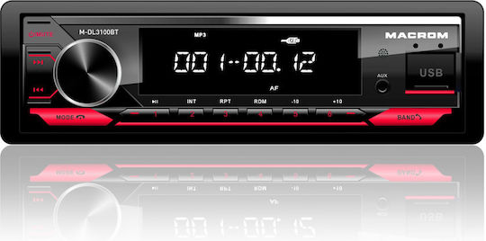Macrom Ραδιόφωνο Αυτοκινήτου 1 DIN (Bluetooth/USB)