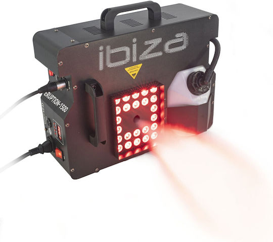Ibiza Light Eruption Mașină de ceață LED 1500W cu Wireless controler și posibilitate de conectare la consola de iluminat