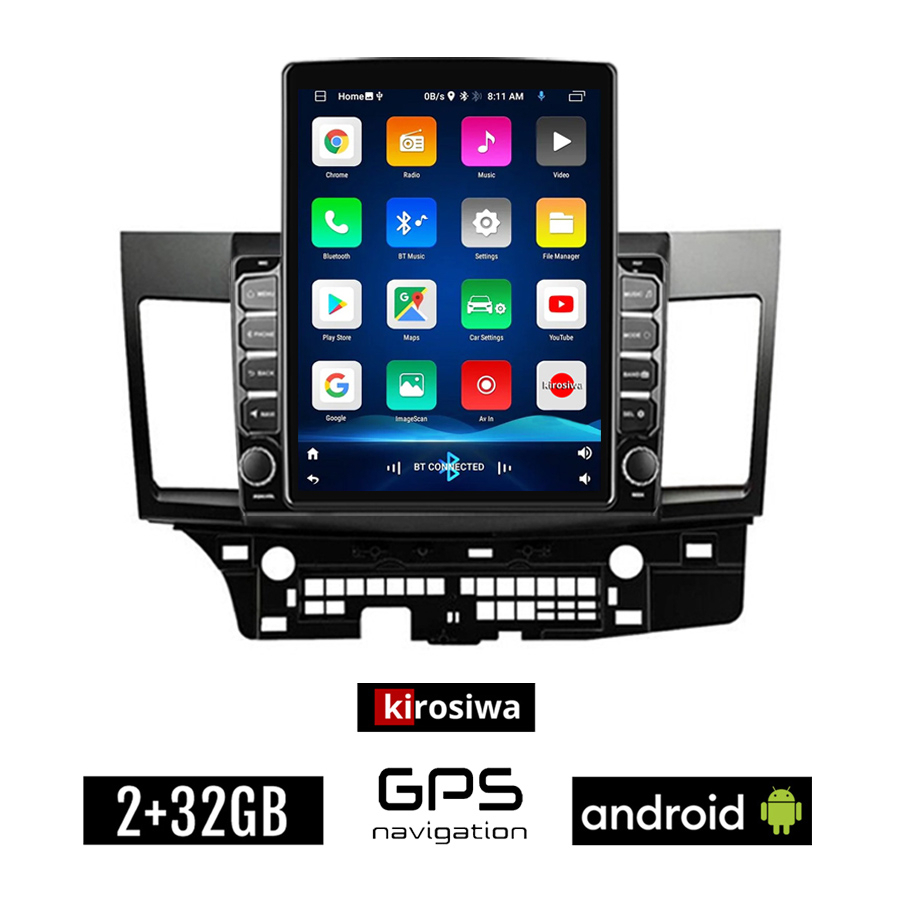 Kirosiwa Ηχοσύστημα Αυτοκινήτου για Mitsubishi Lancer / 2008 (Bluetooth