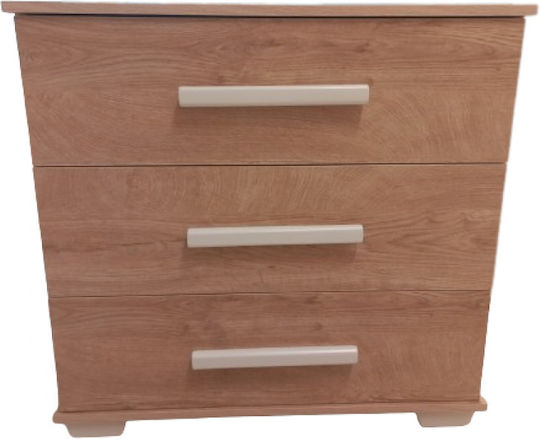 Bella Baby Kommode mit 3 Schubladen Braun 82x44x89cm