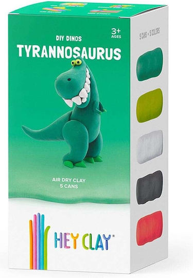 Hey Clay Dinos Tyrannosaurus Rex Multicolour Modelling Clay for Kids