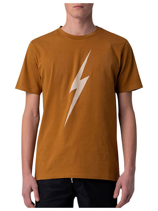 Lightning Bolt 99AMATST001 Мъжка тениска Кафява