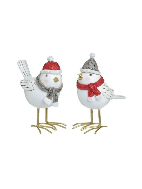 Inart Christmas Plastic Figure Little bird Height 15cm 2pcs (Μiscellaneous Designs/Colors)