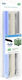 3Doodler Gemischtes PLA 3D Drucker Filament 3.0mm Fluoreszierendes Blau / Transparent / Weiß 0,002kg 75τμχ (Nachfüllen)