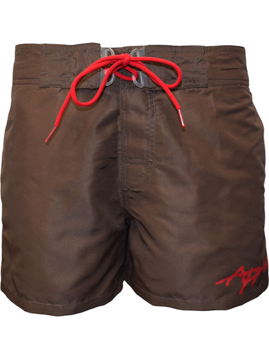 Apple Boxer Men's Swimwear Shorts Brown