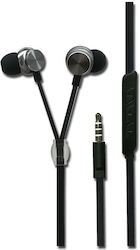 2GO Luxury In-ear Handsfree με Βύσμα 3.5mm Anthracite