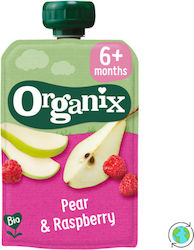 Organix Пюре Пюре Круша & Малина с Вкус Круша и малина за 6+ Месеца 100гр Organix Пюре Пюре Круша & Малина с Вкус Круша и малина за 6+ Месеца 100гр