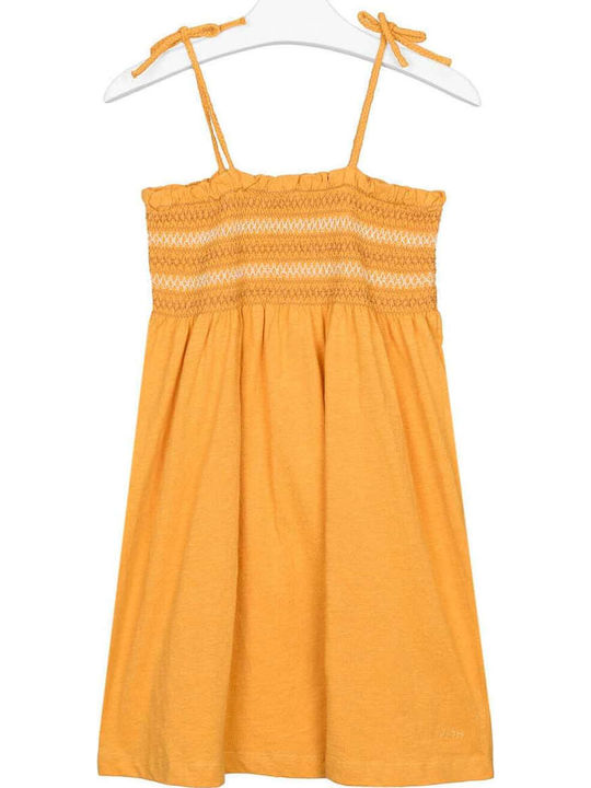 Children's Dress Sleeveless Orange