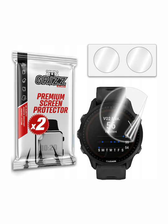 GrizzGlass CeramicFilm Displayschutzfolie für das Garmin Forerunner 955 1Stück