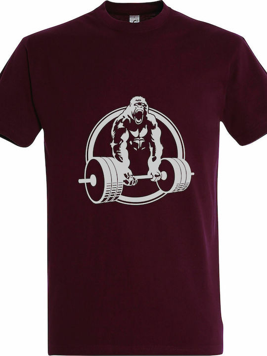 T-shirt Unisex " Beast Mode ", Burgundy