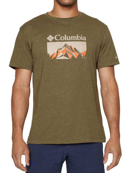 Columbia Herren T-Shirt Kurzarm Khaki