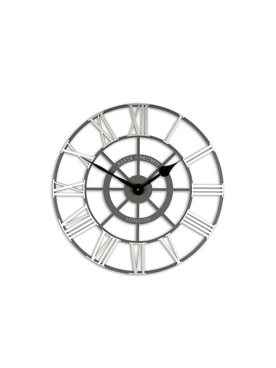 Zaros Evening Star Wall Clock Gray Ø60cm