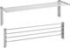 Bronze Art Universal Folding Wall Metallic Clothes Drying Rack Chrome 101x23cm