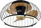 Inlight Minnewanka Deckenleuchte 70cm mit Leuchte Braun / Schwarz