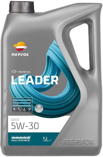 Repsol Синтетичен Моторно масло за автомобили Leader 5W-30 C2/C3 5лт
